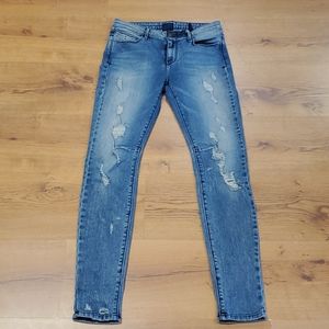RtA Denim Distressed Skinny Jeans 27